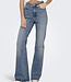 ONLY Broek Jeans JUICY FLARED ONLY MEDIUM BLUE DENIM