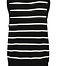 KAFFE Top LIZZA STRIPED KAFFE BLACK CHALK