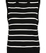 KAFFE Top LIZZA STRIPED KAFFE BLACK CHALK