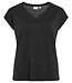 VILA T-Shirt MODALA V-NECK VILA BLACK