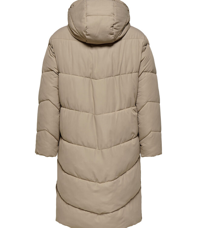 ONLY CARMAKOMA Jas MAGGI LONG PYFFER ONLY CARMAKOMA LIVER MINK