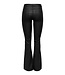 ONLY Broek BLUSH FLARED LEATHER Only Dames (NOOS) BLACK