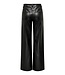 ONLY Broek MADISON WIDE LEATHER Only Dames BLACK