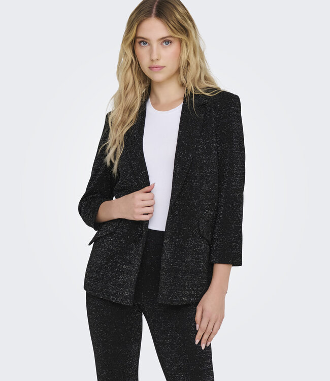 ONLY Blazer ALYA GLIT ONLY BLACK SILVER LUREX