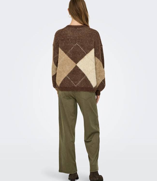 ONLY Pull NOEMIE JAQUARD ONLY  CHESTNUT