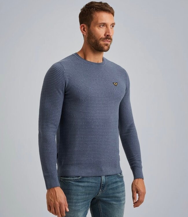 PME LEGEND Pull R-NECK COTTON MOULINE PME LEGEND VINTAGE INDIGO