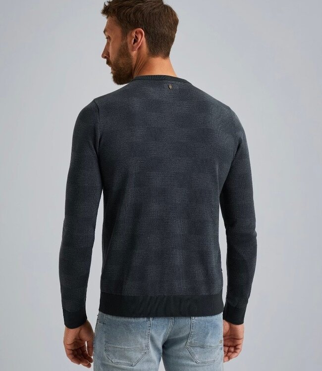 PME LEGEND Pull R-NECK FANCY STRUCTURE PME LEGEND VINTAGE INDIGO