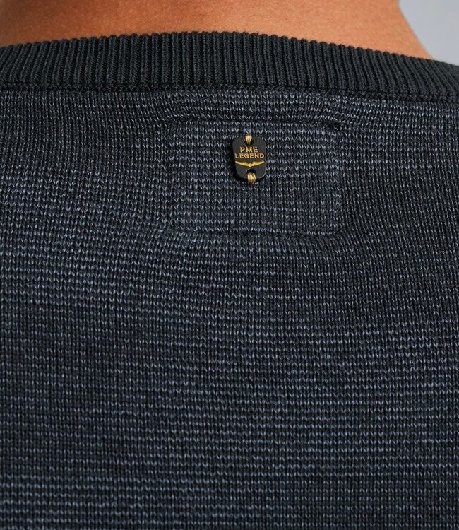 PME LEGEND Pull R-NECK FANCY STRUCTURE PME LEGEND VINTAGE INDIGO