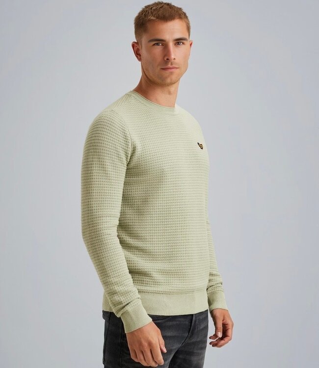 PME LEGEND Pull R-NECK COTTON MOULINE PME LEGEND DESERT SAGE