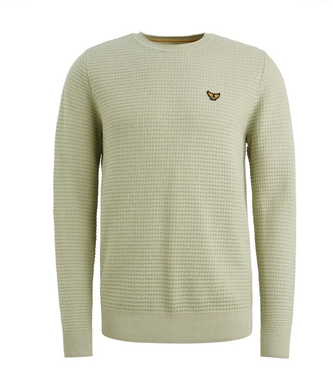 PME LEGEND Pull R-NECK COTTON MOULINE PME LEGEND DESERT SAGE