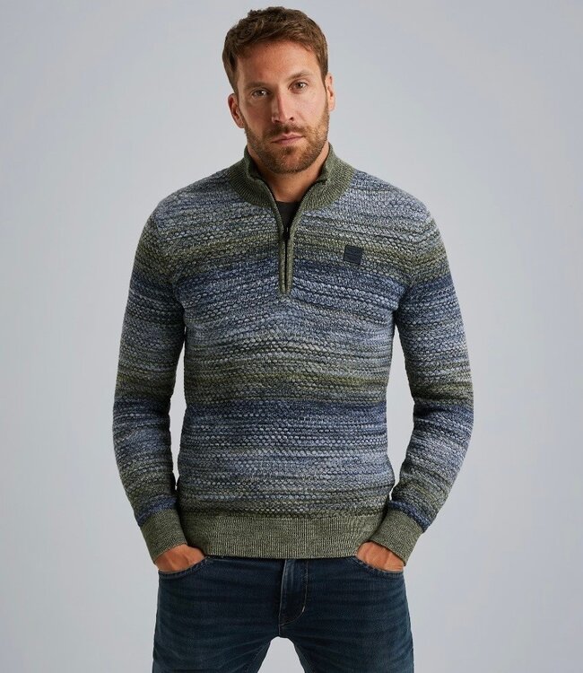 PME LEGEND Pull HALF ZIP COLLAR COLORMIX PME LEGEND VINTAGE INDIGO