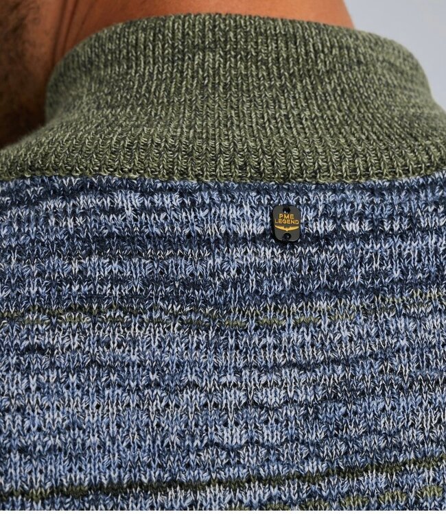 PME LEGEND Pull HALF ZIP COLLAR COLORMIX PME LEGEND VINTAGE INDIGO