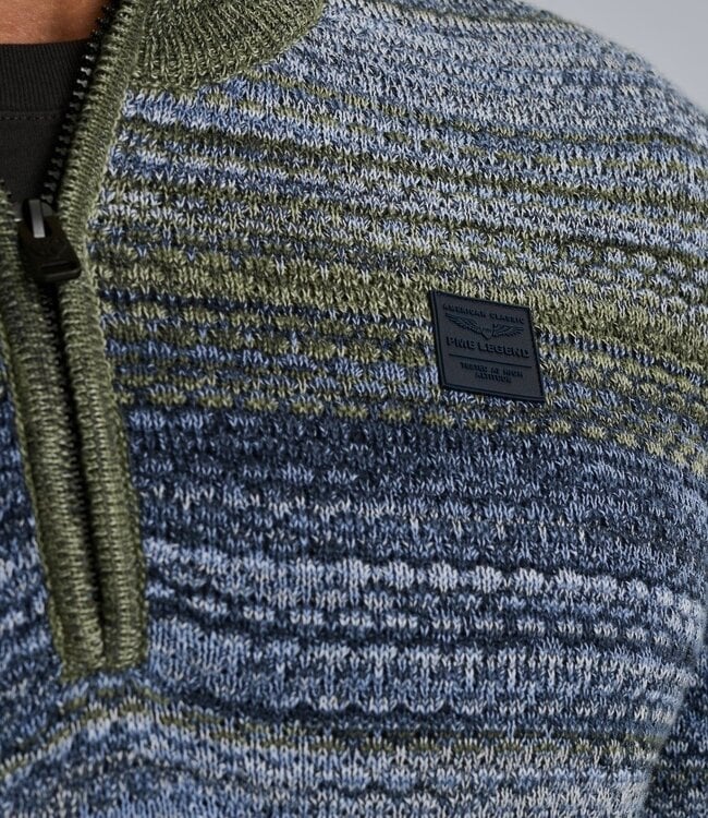 PME LEGEND Pull HALF ZIP COLLAR COLORMIX PME LEGEND VINTAGE INDIGO