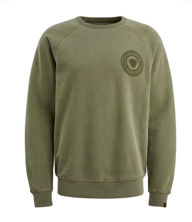 PME LEGEND Pull CREWNECK PEACH FLEECE PME LEGEND FOUR LEAF CLOVER