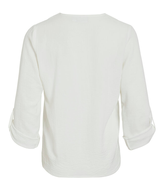 VILA Blouse JOSA V-NECK VILA SNOW WHITE