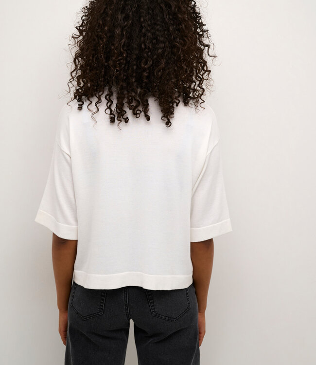 KAFFE Pull LIZZA TURTLENECK KAFFE CHALK WHITE 110602
