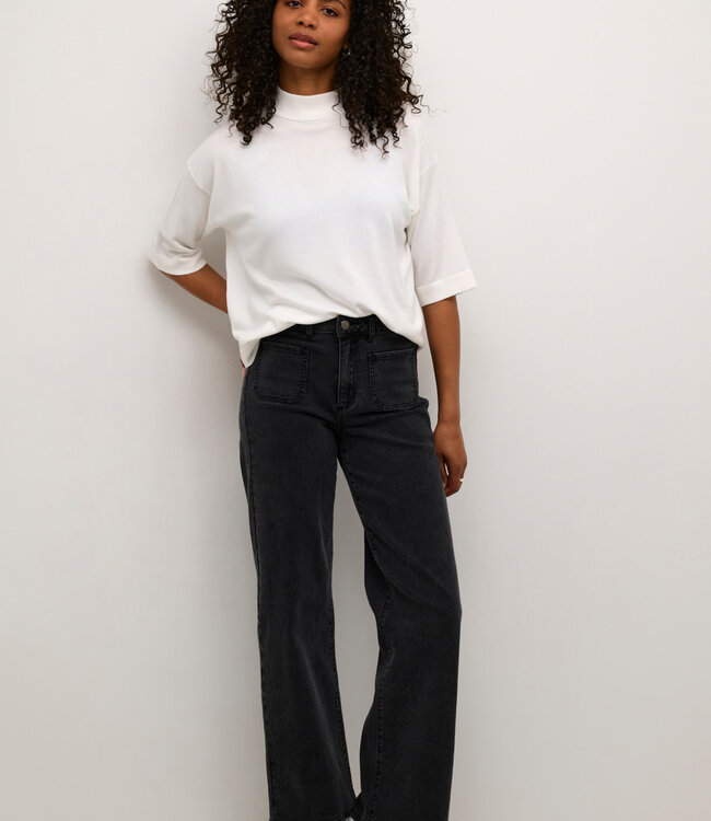 KAFFE Pull LIZZA TURTLENECK KAFFE CHALK WHITE 110602