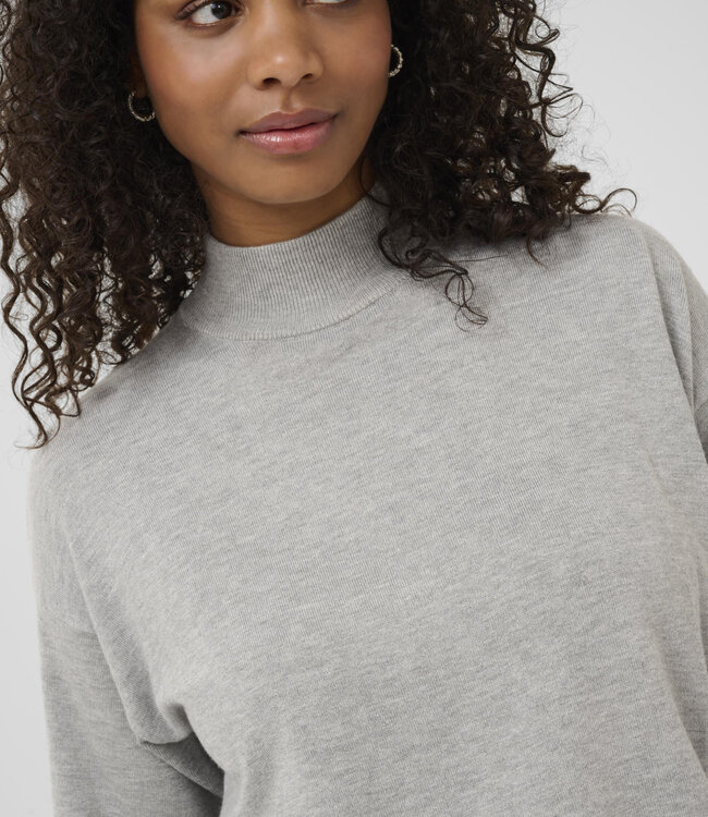 KAFFE Pull LIZZA TURTLENECK KAFFE LIGHT GREY 100126