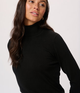 KAFFE Pull ASTRID ROLL NECK KAFFE BLACK DEEP