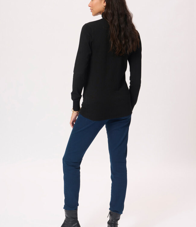 KAFFE Pull ASTRID ROLL NECK KAFFE BLACK DEEP