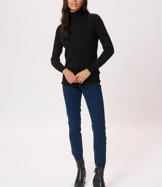 KAFFE Pull ASTRID ROLL NECK KAFFE BLACK DEEP