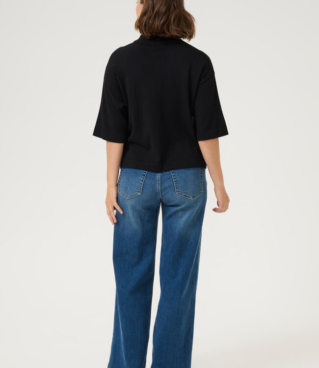 KAFFE Pull LIZZA TURTLENECK KAFFE BLACK DEEP 100121