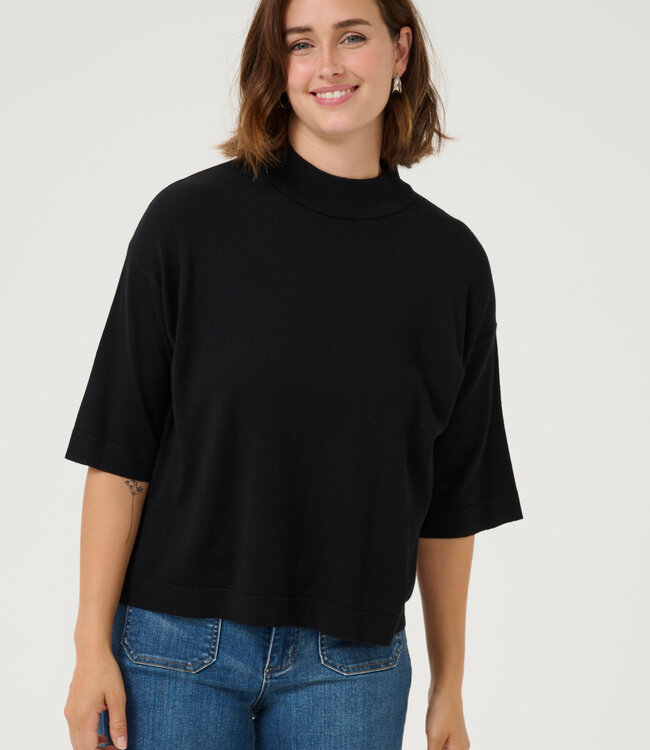 KAFFE Pull LIZZA TURTLENECK KAFFE BLACK DEEP 100121