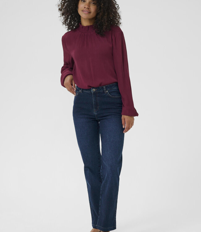 KAFFE Broek JEANS MARIS REGULAR KAFFE DARK BLUE