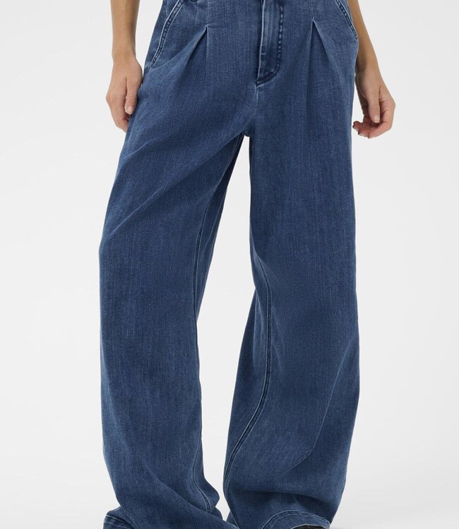 KAFFE Broek JEANS LEA WIDE KAFFE MEDIUM BLUE