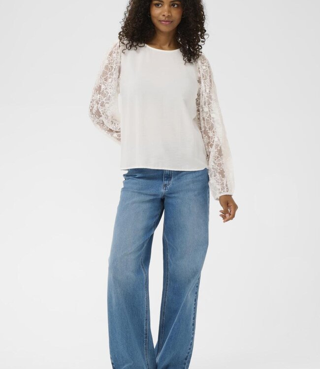 KAFFE Blouse SANDRA KAFFEE CHALK 110602