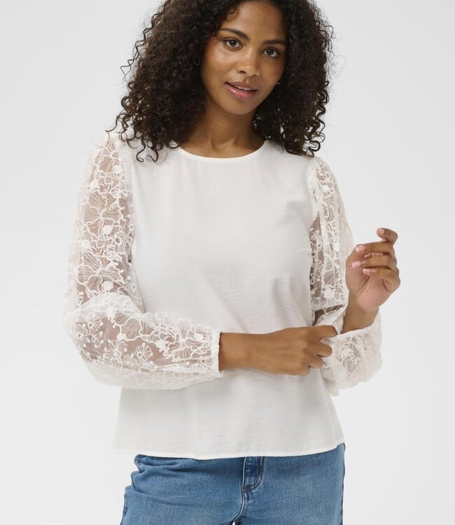KAFFE Blouse SANDRA KAFFEE CHALK 110602