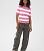 KAFFE T-Shirt LIZZA STRIPED KAFFE SPRING PINK CHALK 108929