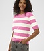 KAFFE T-Shirt LIZZA STRIPED KAFFE SPRING PINK CHALK 108929