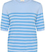 KAFFE T-Shirt LIZZA STRIPED KAFFE SPRING BLUE 108931