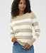 KAFFE Pull LIZZA STRIPE KAFFE FEATHER 108924