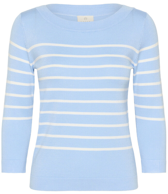 KAFFE Pull BOATNECK LIZZA KAFFE CHALK POWDER BLUE 108923