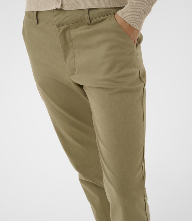 KAFFE Broek LEA CHINO KAFFE DUSKY GREEN 170517
