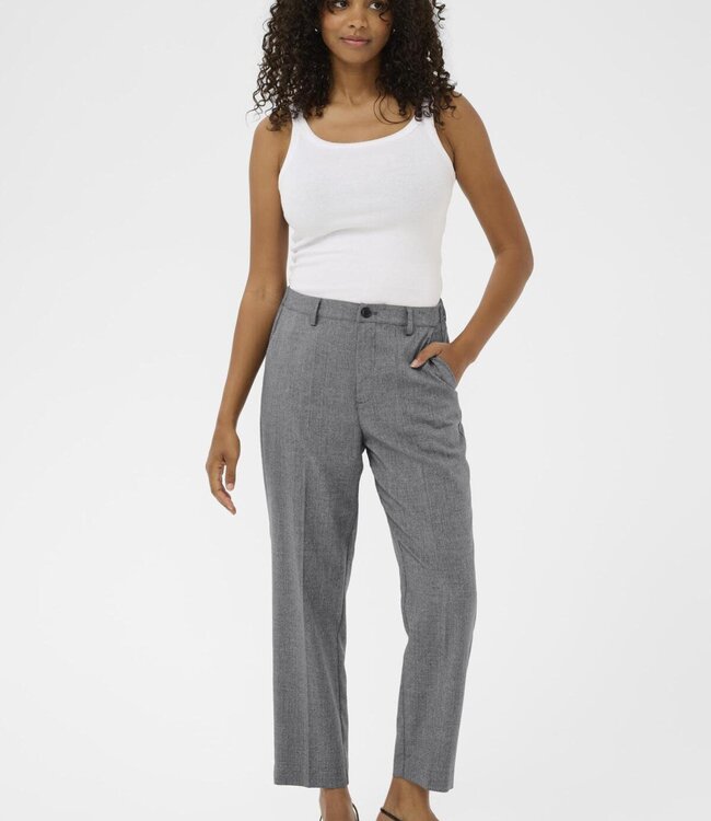 KAFFE Broek RAMONA CROPPED KAFFE GREY MELANGE 100123