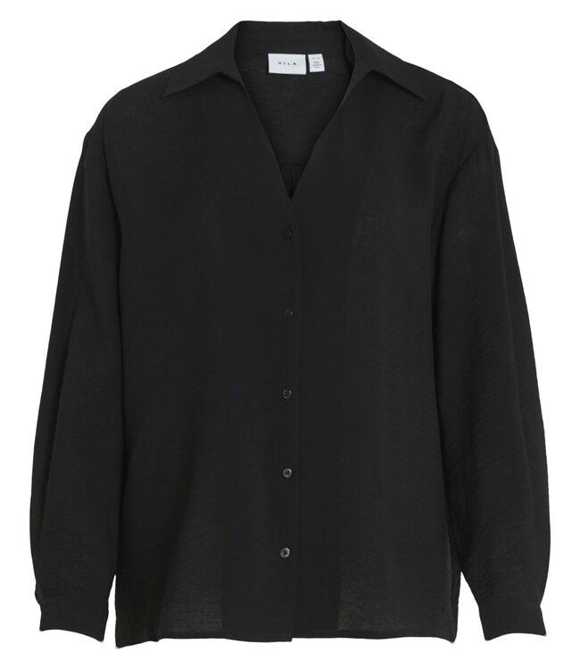 VILA Hemd DOMIRA VILA BLACK BEAUTY