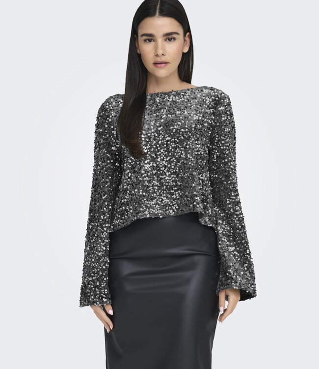JDY Blouse SARA GLITTER JDY SILVER