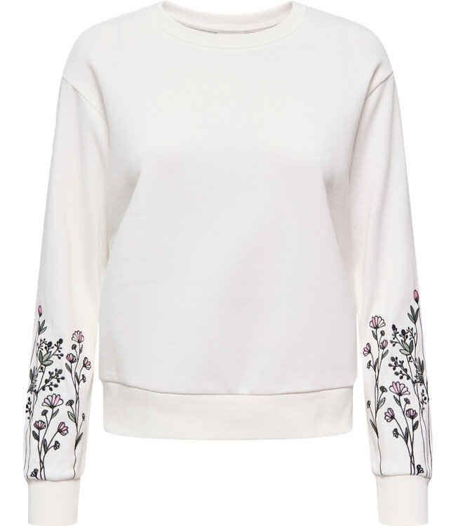 JDY Pull SWEATER PARIS JDY CLOUD DANCER FLOWER