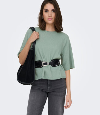 ONLY Pull LOYAL O-NECK ONLY CHINOIS GREEN