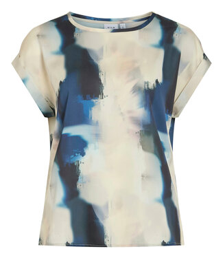 VILA Blouse ELLETTE SATIN VILA HIA BLUE