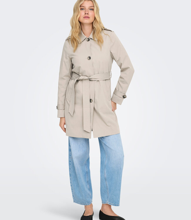 ONLY Jas DISA TRENCHCOAT ONLY ISLAND FOSSIL
