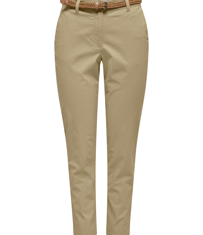JDY Broek CHICAGO BELTED CHINO JDY TRAVERTINE