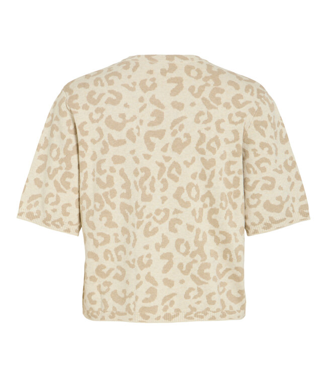 VILA T-Shirt MAYAS VILA LEO NATURAL