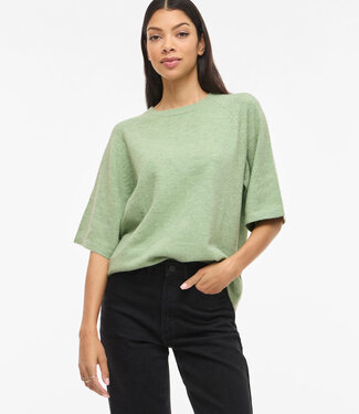 VILA Pull LIGA O-NECK VILA SMOKE GREEN