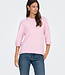 JDY Pull SONJA 3/4 O-NECK JDY PINK LADY