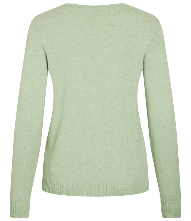 VILA Pull RIL V-NECK  VILA SMOKE GREEN