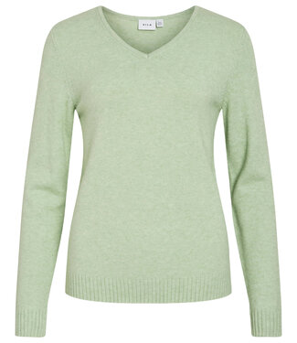 VILA Pull RIL V-NECK  VILA SMOKE GREEN
